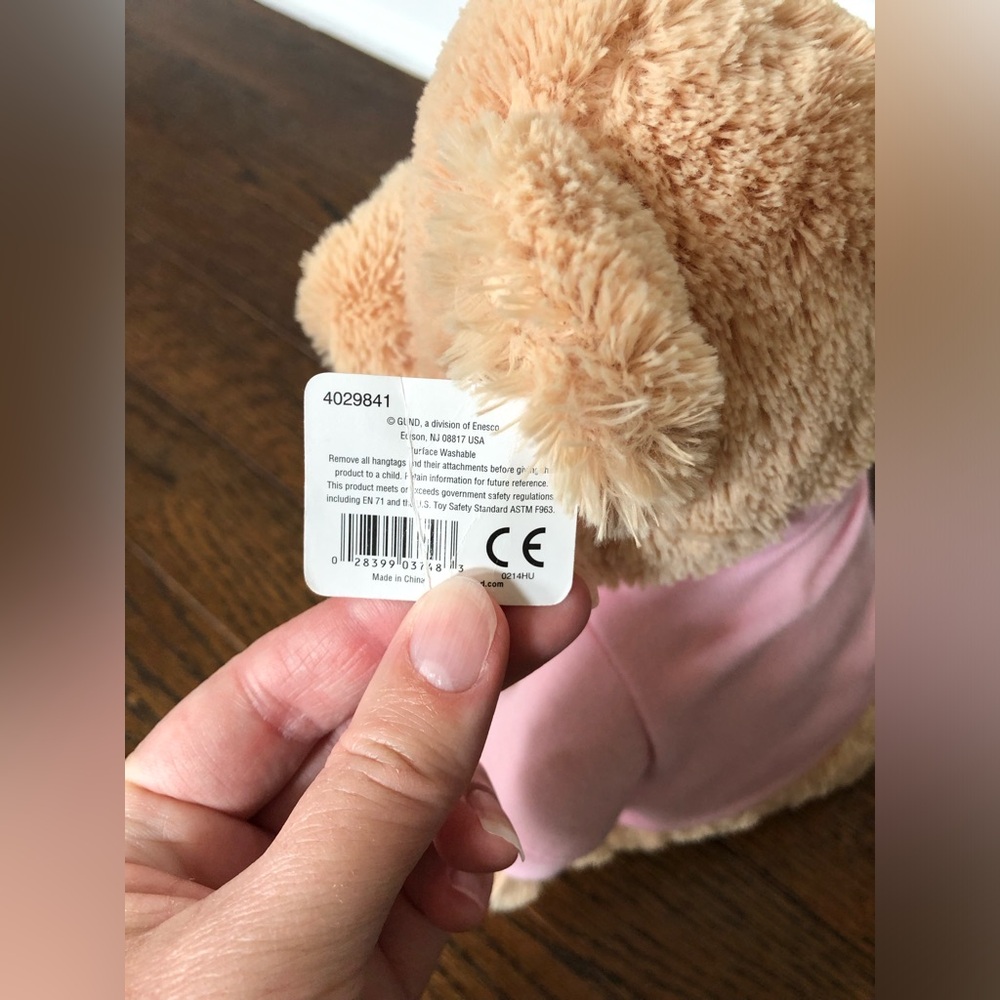 *NWT* GUND Medium Pink/Tan #1 Mom Teddy Bear Stuffed Animal Plush Toy - Picture 5 of 9